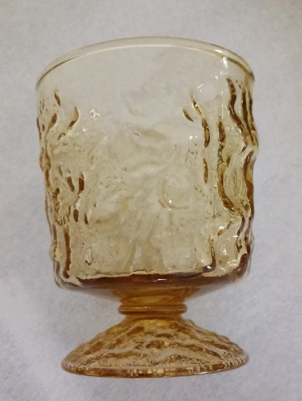Vintage Anchor Hocking Milano Honey Gold 